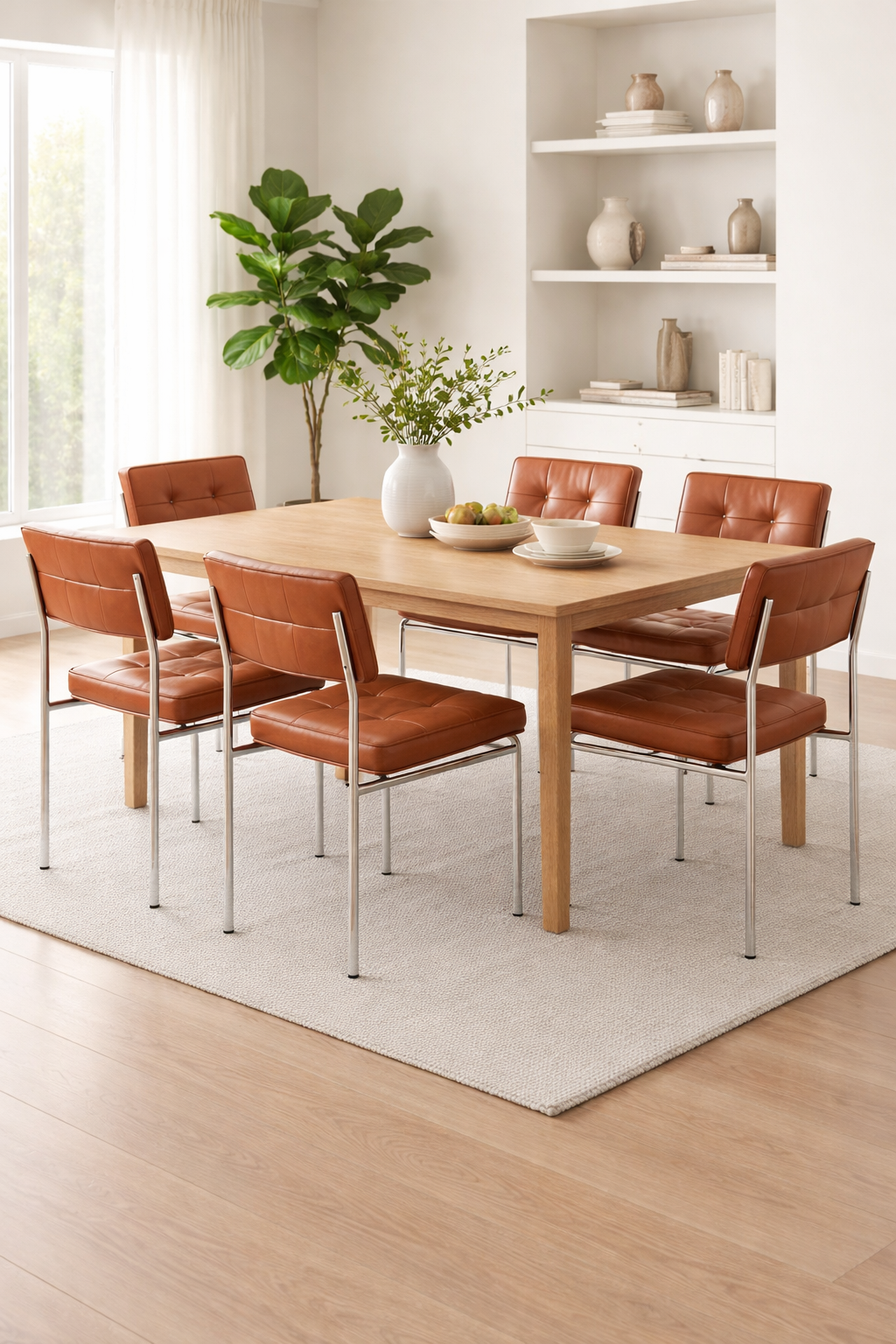 Gerçek Deri / Krom Sandalye - Soho 637