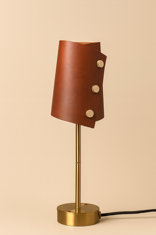 Gerçek Deri Detaylı Masa Lambası - Soho 581