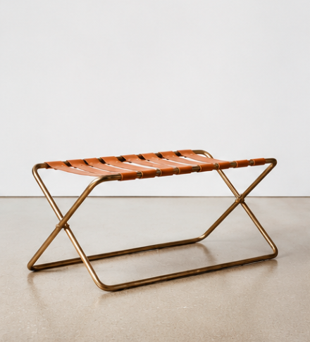 Gerçek Deri Metal Bench - Soho 117 Fırsat Ürünü