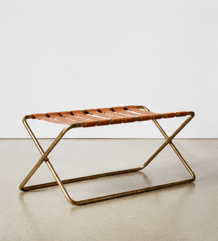 Gerçek Deri Metal Bench - Soho 117 Fırsat Ürünü