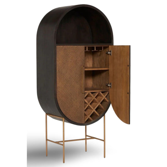 Doğal Ahşap İçki Dolabı - Soho 477