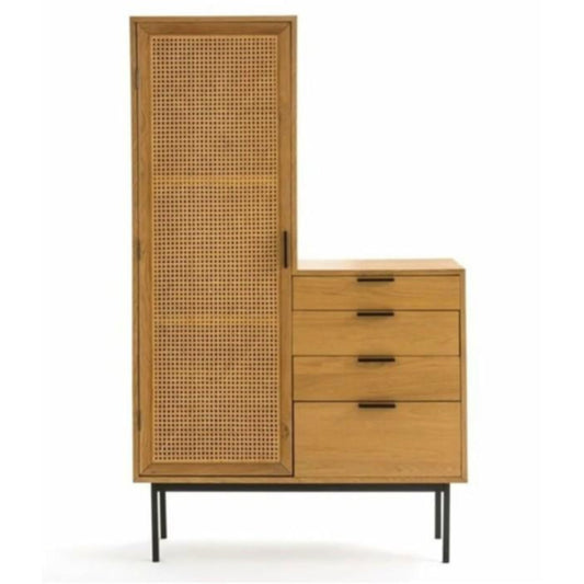 Ahşap Doğal Hazeran Dolap - Soho 196-1