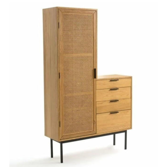 Ahşap Doğal Hazeran Dolap - Soho 196-1