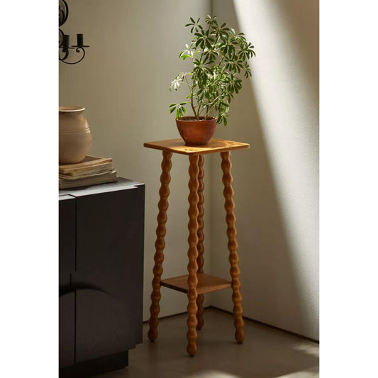 Doğal Ahşap Uzun Yan Sehpa - Soho 470