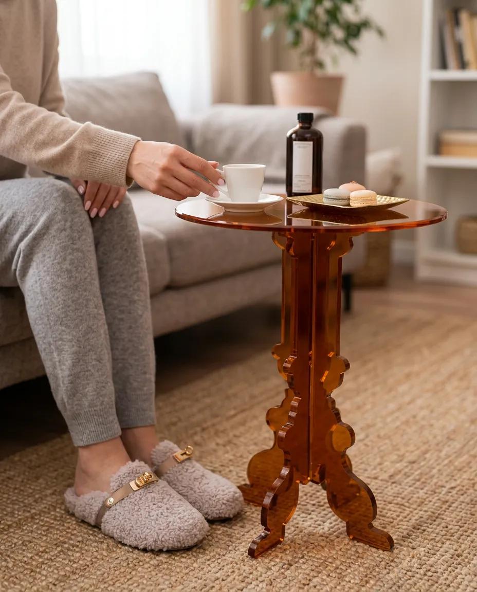 Tasarım Pleksi Yan Sehpa – Soho 662