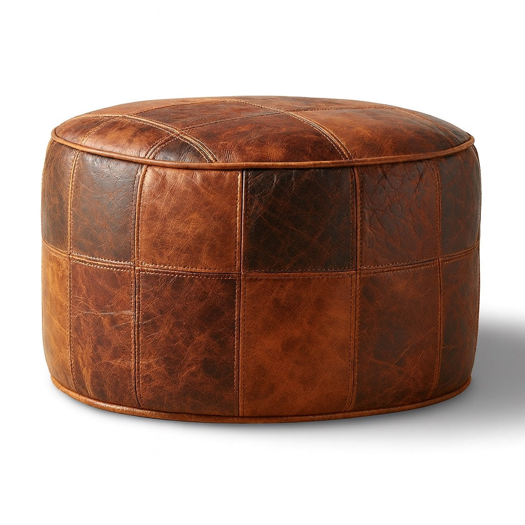 Gerçek Deri Puf - Soho 182