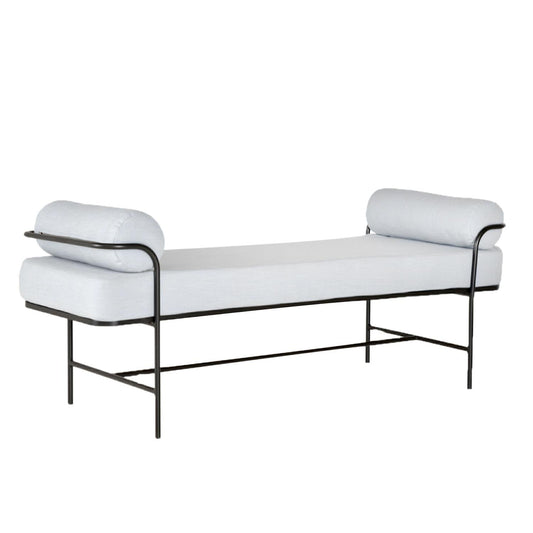 Metal İskeletli Keten Bench - Soho 281