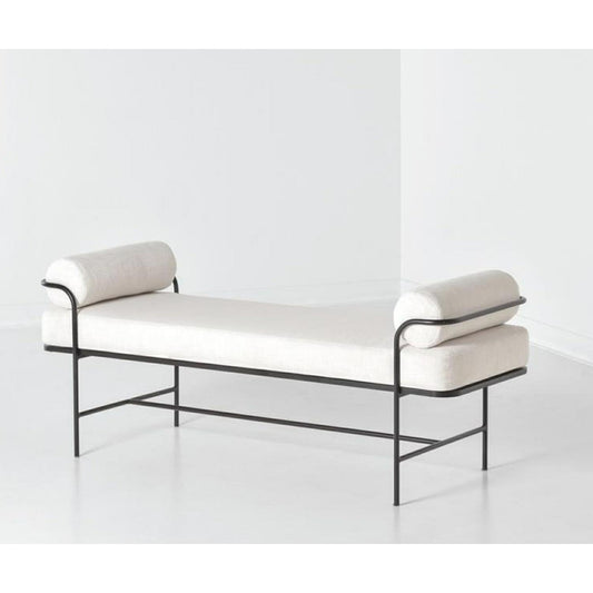 Metal İskeletli Keten Bench - Soho 281