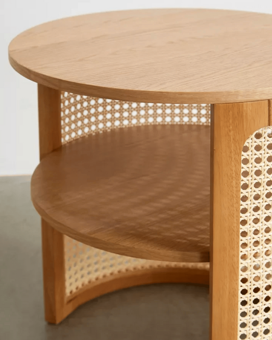 Doğal Ahşap Hazeran Yan Sehpa - Soho 502