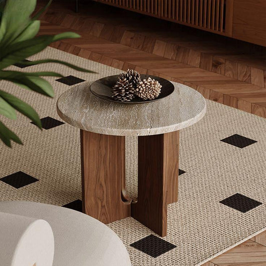 Traverten Yan Sehpa/Komodin - Soho 526