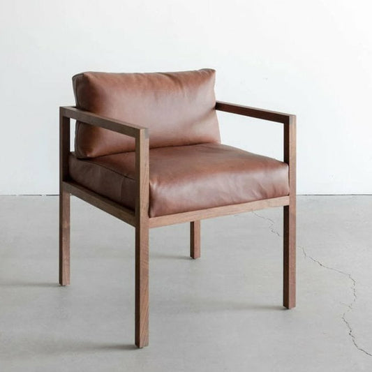 Gerçek Deri Ahşap Sandalye - Soho 205