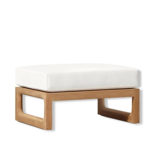 Doğal Ahşap Keten Puf - Soho 256