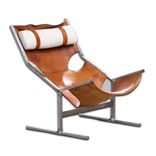 Gerçek Deri / Krom Lounge Berjer- Soho 343