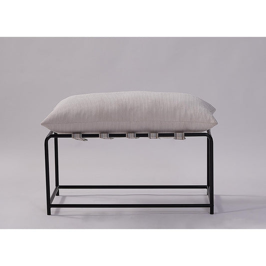 Metal Fitilli Kadife Puf - Soho 406