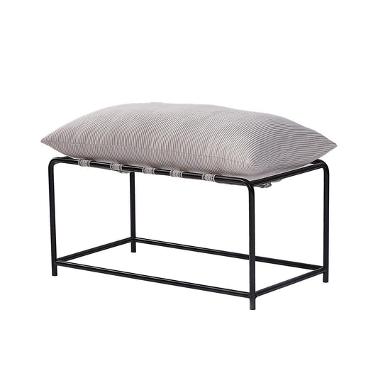 Metal Fitilli Kadife Puf - Soho 406