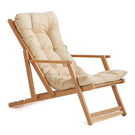 Puf Ahşap Şezlong - Soho 381