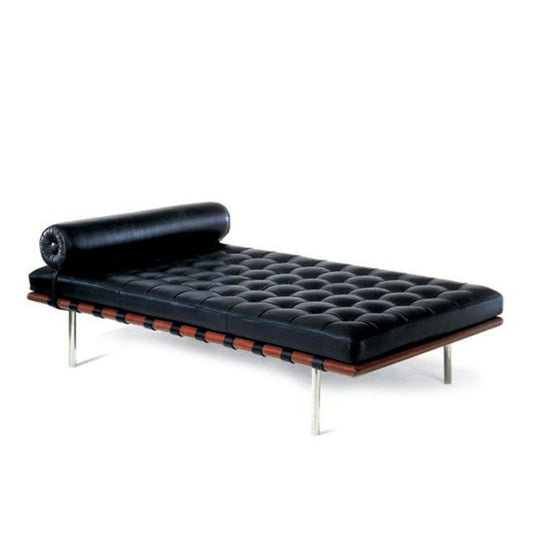 Siyah Metal Deri Daybed - Soho303