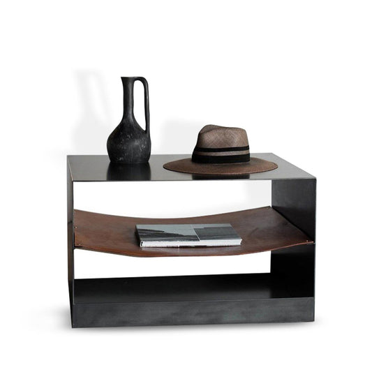 Gerçek Deri Metal Sehpa - Soho 197