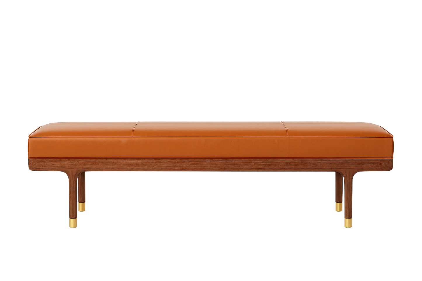 Doğal Ahşap Deri Bench - Soho 271