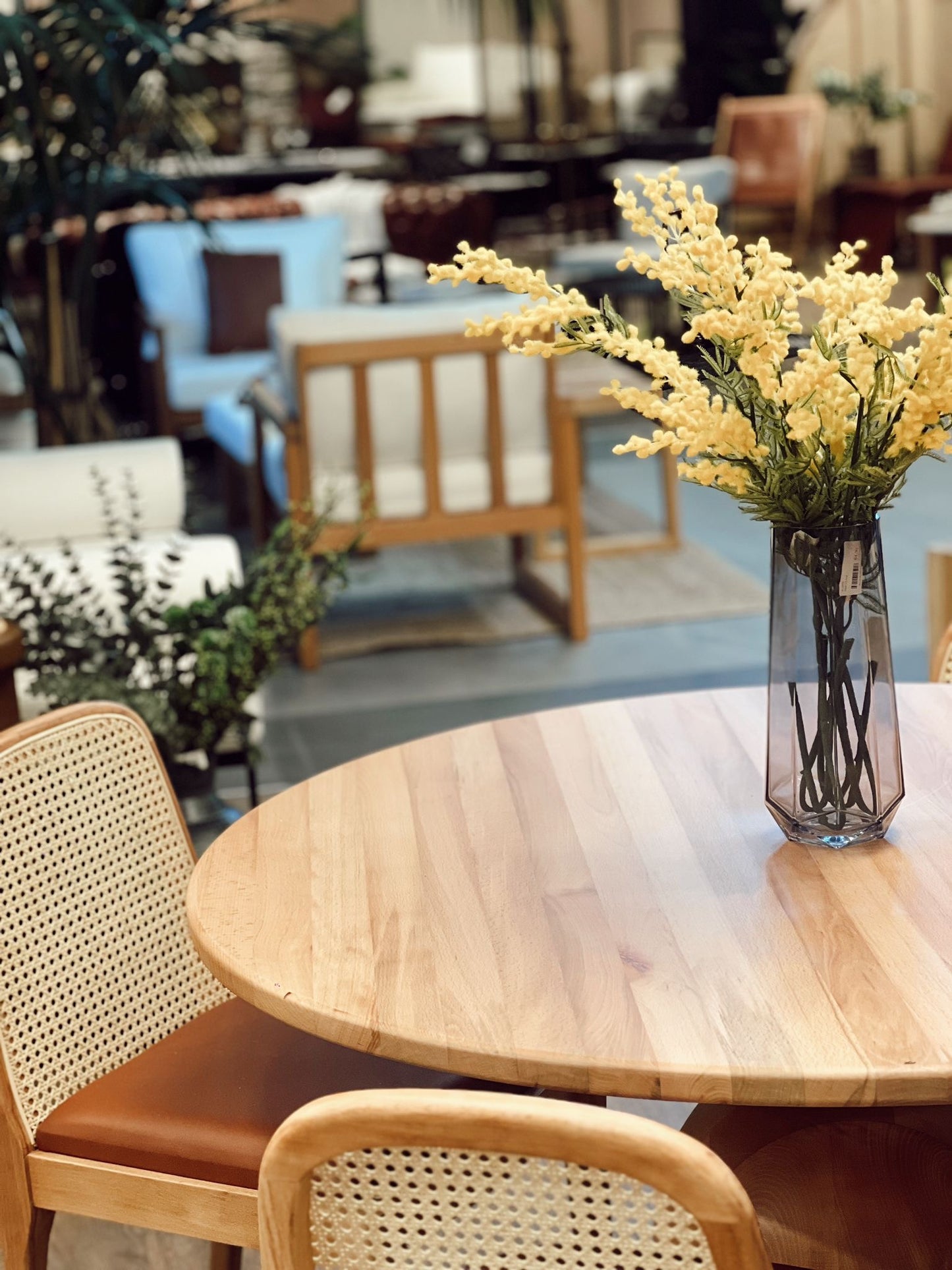 Yuvarlak Doğal Ahşap Yemek Masası - Soho 298