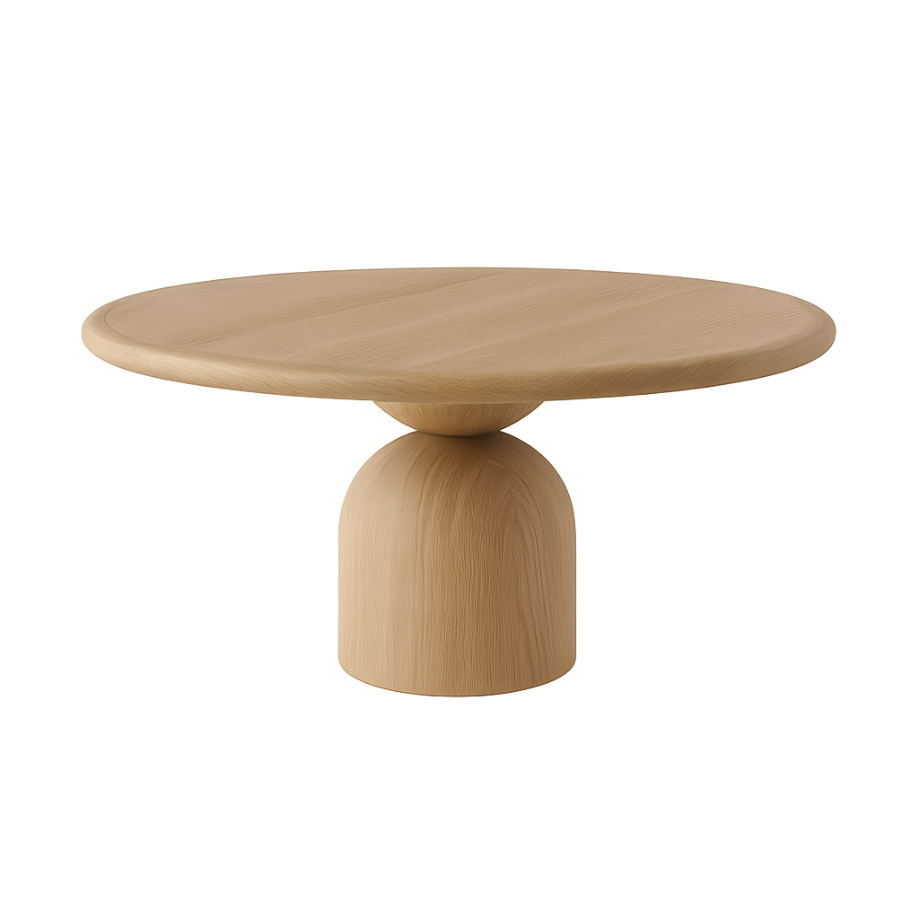 Yuvarlak Doğal Ahşap Yemek Masası - Soho 298