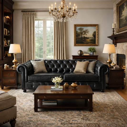 Gerçek Deri Chester Koltuk- Soho 608