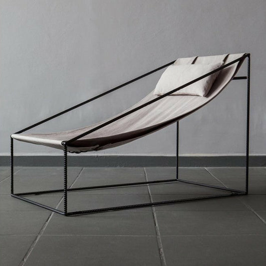 Metal Ve Keten Şezlong - Soho 108