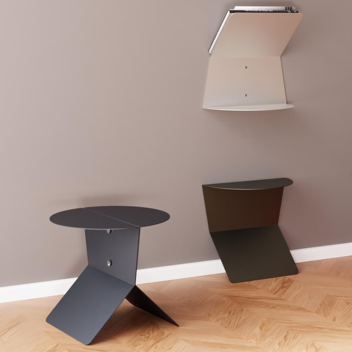 Metal Yan Sehpa - Soho 613